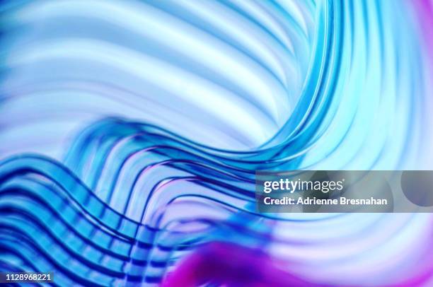 morphing blue wave pattern - abstract continuity stock pictures, royalty-free photos & images