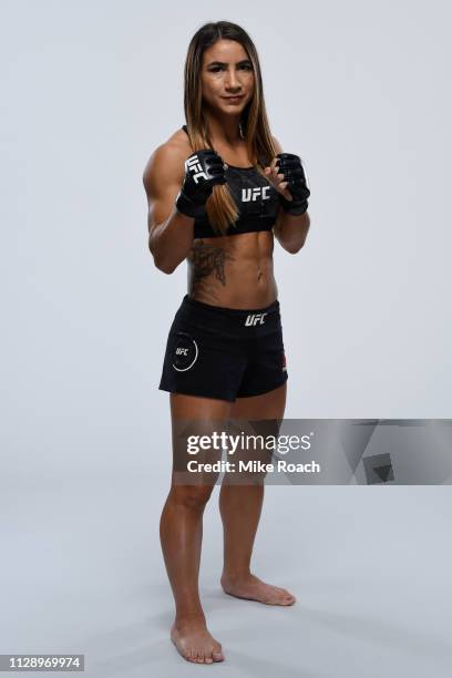 Tecia Torres poses for a portrait during a UFC photo session on February 27, 2019 in Las Vegas, Nevada.