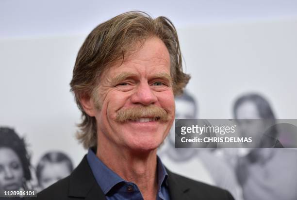 Actor William H. Macy arrives for the Showtime series "Shameless" FYC red carpet event at the Linwood Dunn theatre in Hollywood on March 6, 2019.