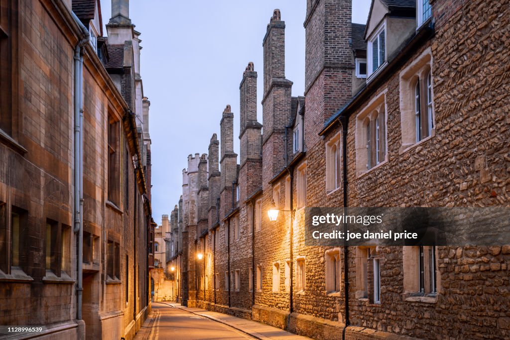 Early Morning, Trinity Lane, Cambridge, Cambridgeshire, England