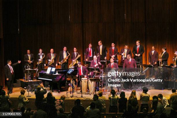 American Latin Jazz musician, bandleader, and composer Arturo O'Farrill leads the Lincoln Center Afro-Latin Jazz Orchestra with guest soloist Wynton...