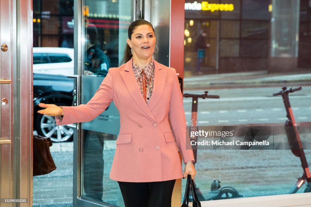 Crown Princess Victoria Of Sweden Visits Google Sweden