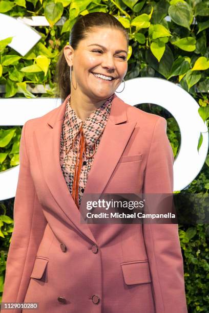Crown Princess Victoria Of Sweden visits the Swedish office's of Google on March 7, 2019 in Stockholm, Sweden.