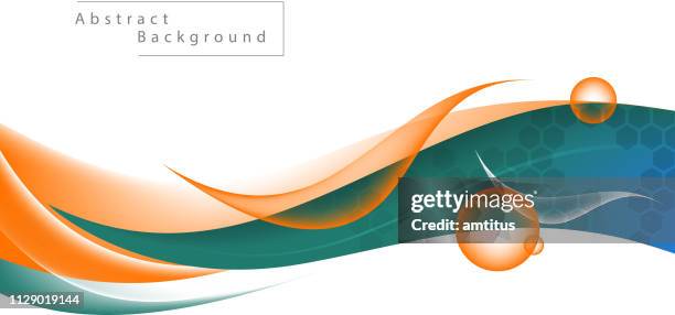 abstract wave - floating particles stock illustrations