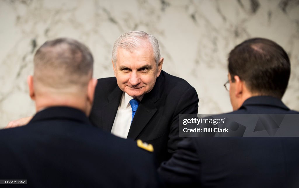 Sen Reed Military Sen. Jack Reed, D-R.I., center, speaks with Army Chief of Staff Gen ...