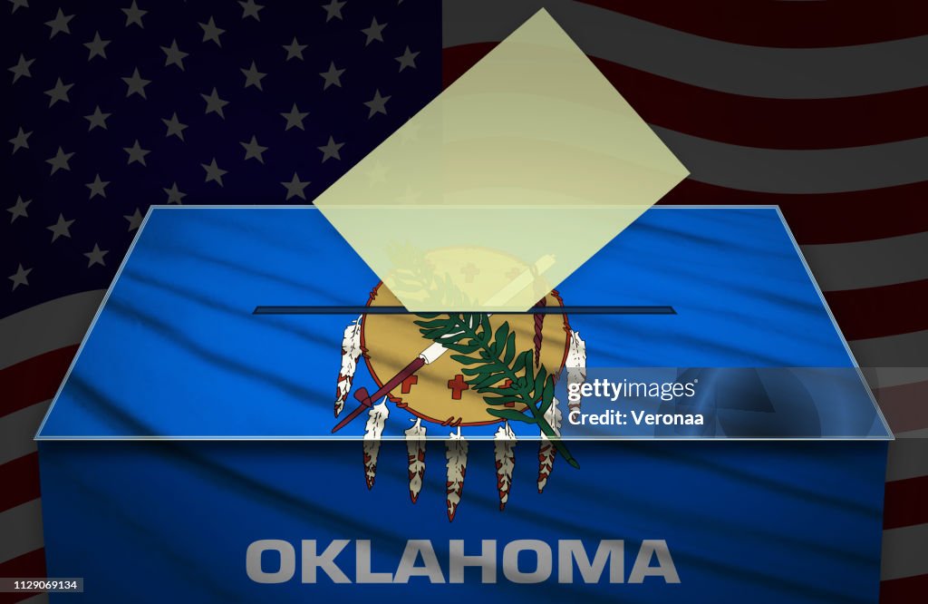 Stembus - verkiezing in OKLAHOMA, USA