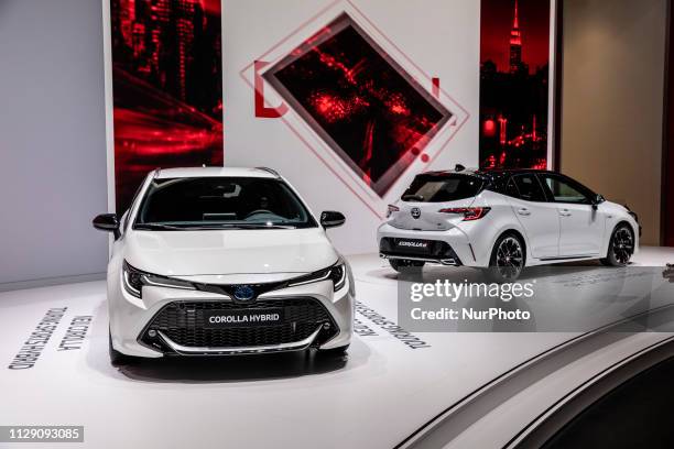 Toyota Corolla Hybrid during the Geneva International Motor Show Gims in Geneva, Switzerland from 7 to 17 of March .