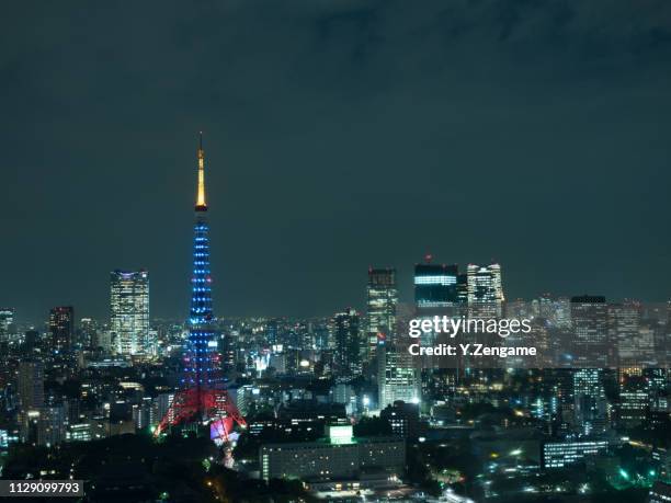 tokyo tower - 塔 stock pictures, royalty-free photos & images