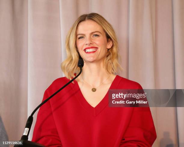 Brooklyn Decker attends the 2019 Texas Film Awards Press Conference at The LINE Austin on March 7, 2019 in Austin, Texas.
