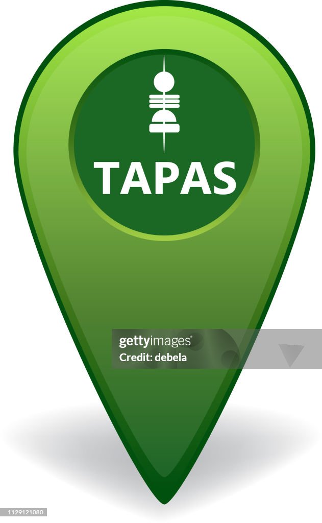 Tapas map pointer for GPS navigation