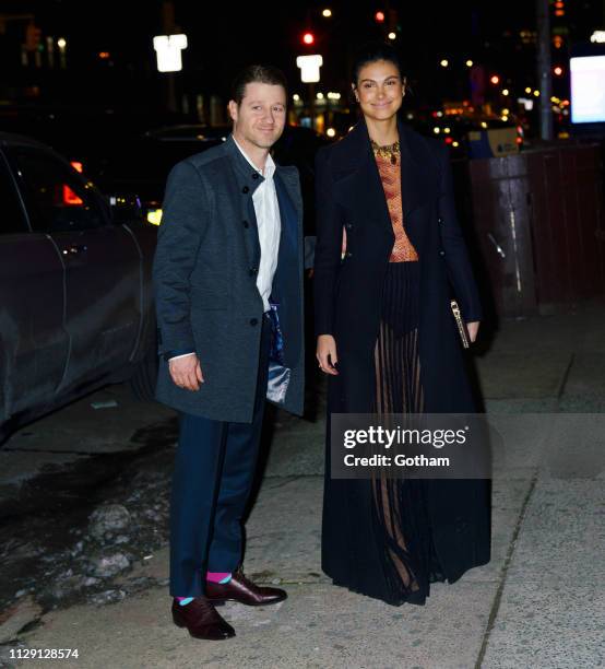 Ben McKenzie and Morena Baccarin are seen at 'Project Runway' Premiere on March 7, 2019 in New York City.