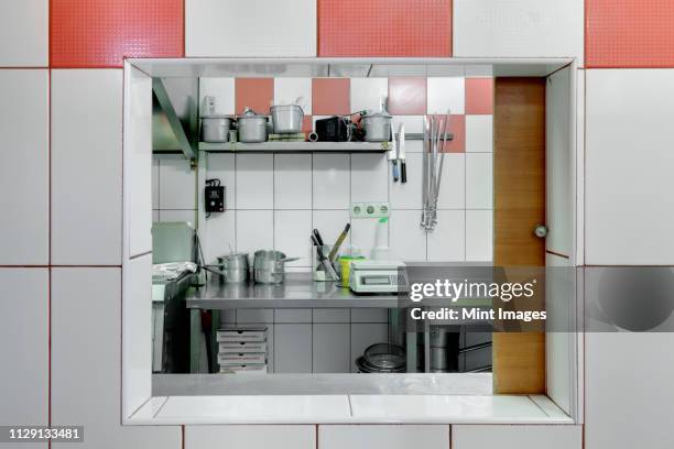 kitchen window - restaurant countertop stock pictures, royalty-free photos & images