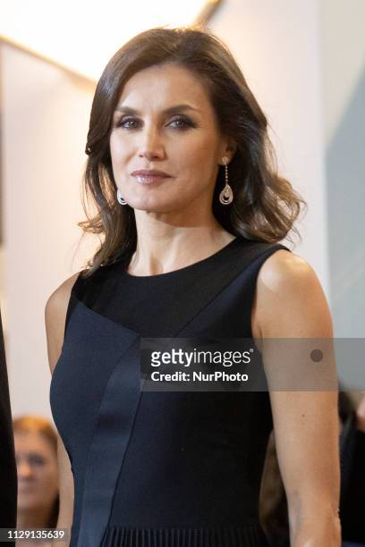 Queen Letizia of Spain attends the 'In Memoriam' concert at the National Auditorium on March 07, 2019 in Madrid, Spain