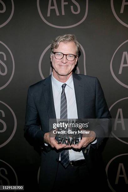 John Lee Hancock receives a Texas Film Hall Of Fame Award during the Austin Film Society's 2019 Texas Film Awards at AFS Cinema's Event Hall on March...