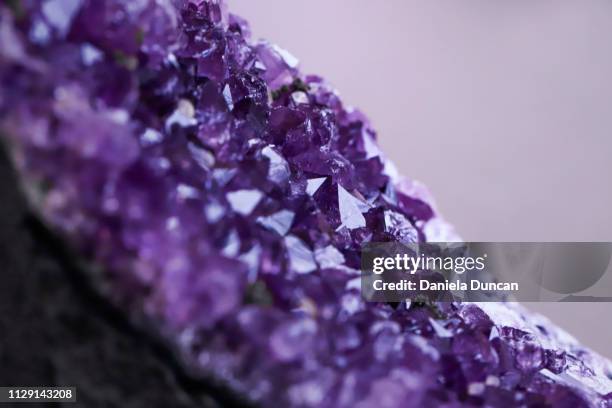 amethyst crystal - amethyst stock pictures, royalty-free photos & images