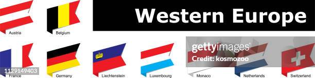 flaggen von westeuropa - luxemburg stock-grafiken, -clipart, -cartoons und -symbole