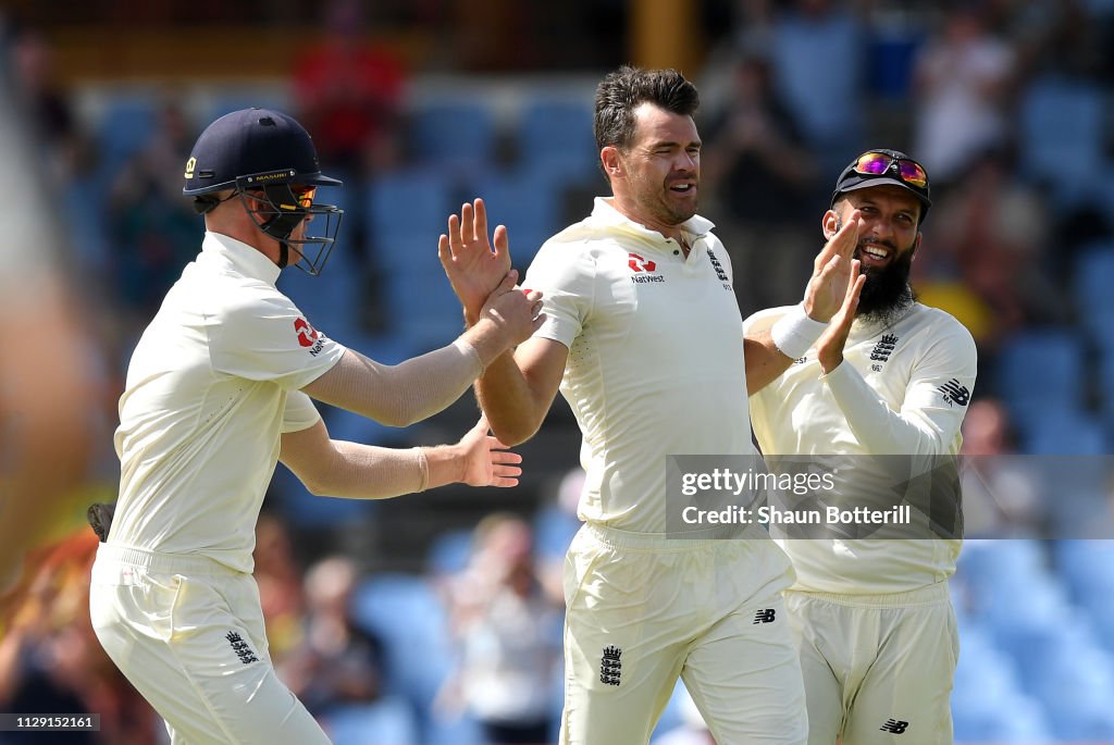 West Indies v England - 3rd Test: Day Four