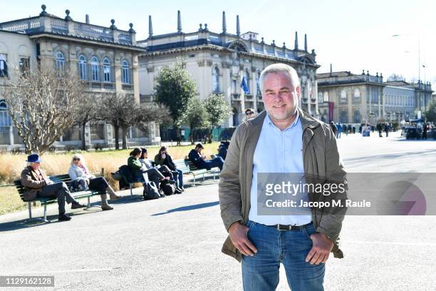 Eugene Kaspersky, CEO of Kaspersky Lab, poses n front of Politecnico after giving the Lectio Magistralis at Politecnico di Milano on the necessary...