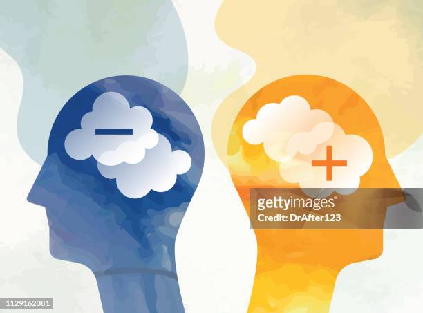 conflict concept - positive emotion stock illustrations