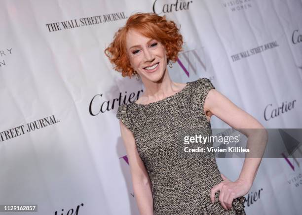 Kathy Griffin attends Visionary Women's International Women's Day Honoring Patricia and Rosanna Arquette at Spago on March 7, 2019 in Beverly Hills,...