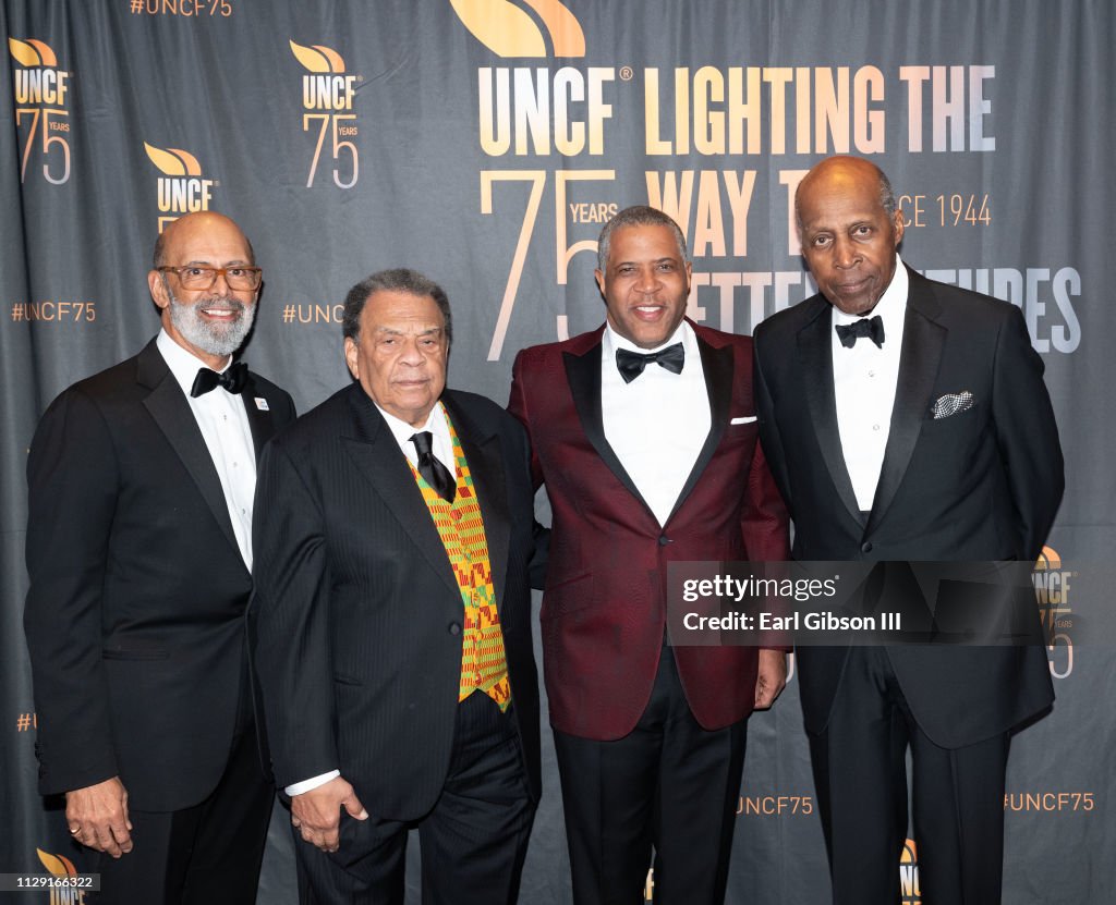Jon Reed Uncf Dr. Michael Lomax, Andrew Young, Robert F. Smith and Vernon Jordan ...
