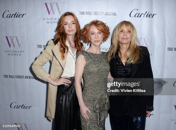 Chloe Dykstra, Kathy Griffin and Rosanna Arquette attend Visionary Women's International Women's Day Honoring Patricia and Rosanna Arquette at Spago...