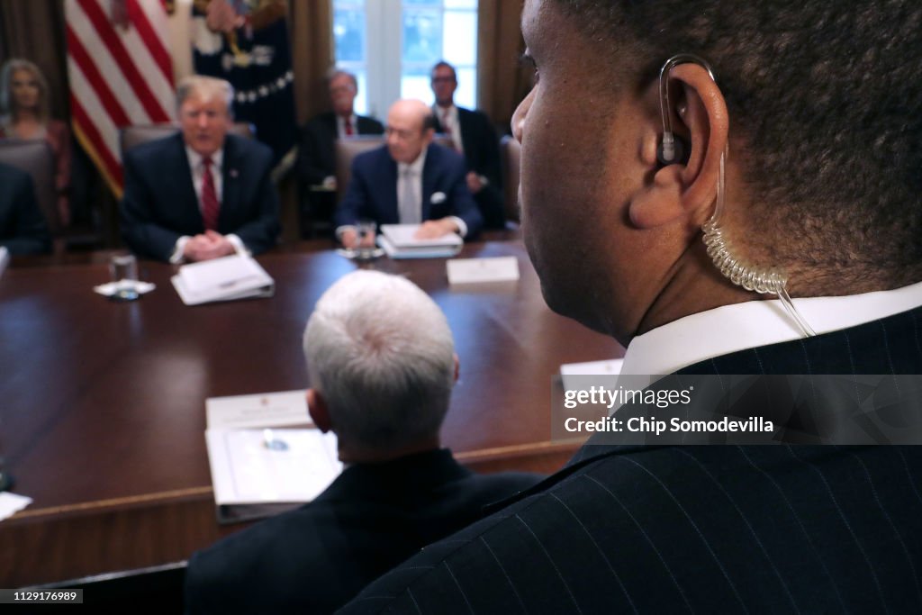 President Trump Holds A Cabinet Meeting At The White House