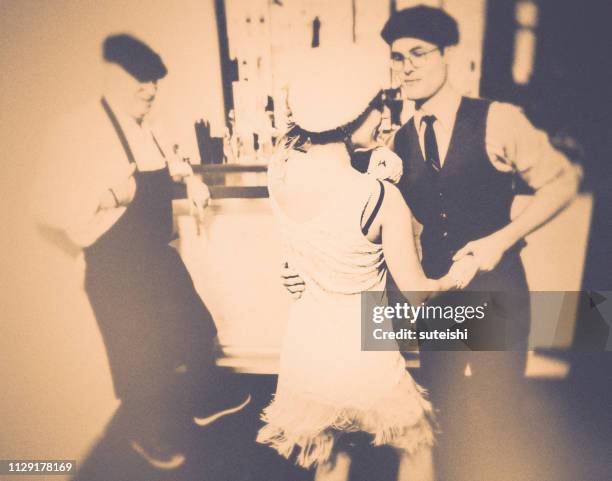 dance the charleston!!! - speakeasy stock pictures, royalty-free photos & images