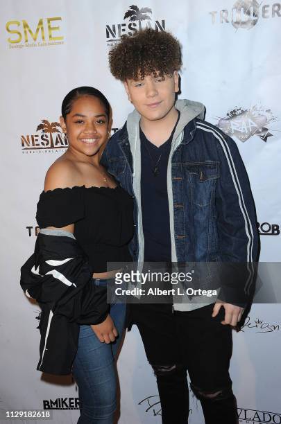 Nancy Fifita and Will B arrive for the Viewing Of Final 3 Of "The Rap Game" held at Station1640 on March 7, 2019 in Hollywood, California.