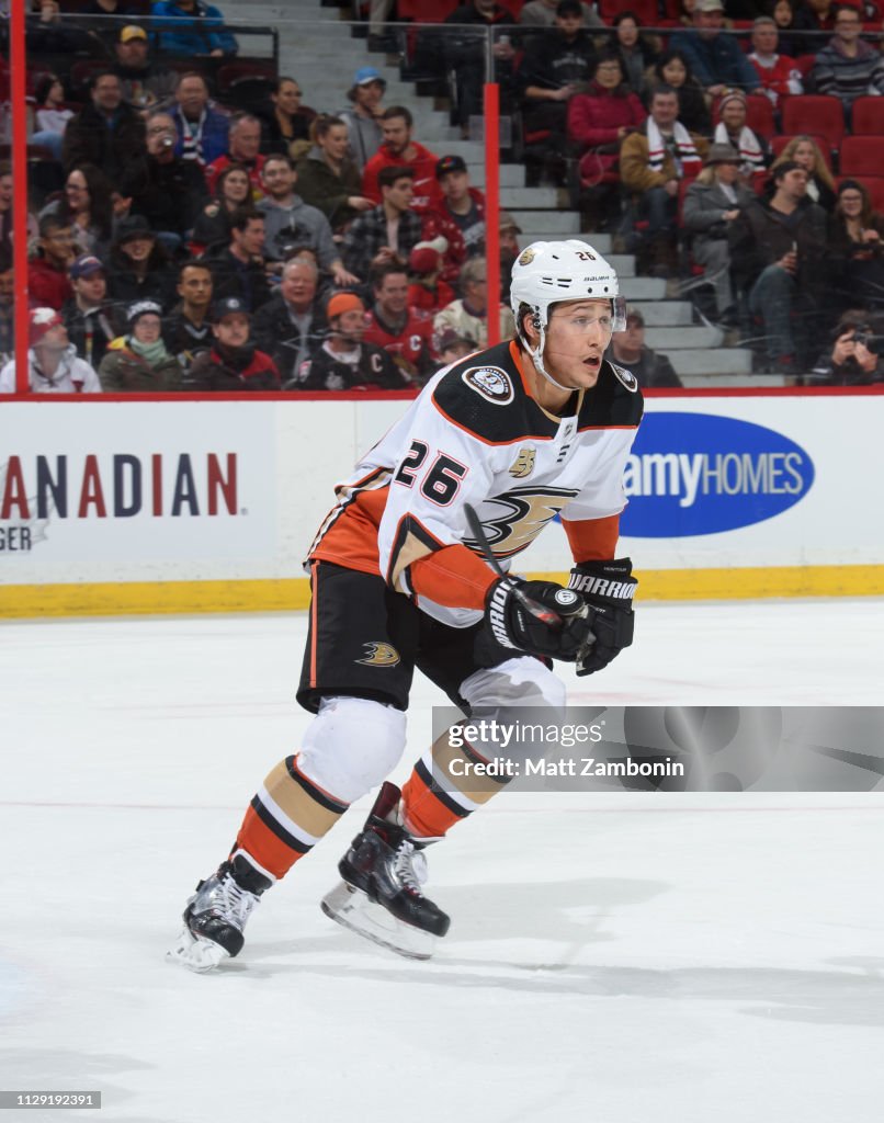 Anaheim Ducks v Ottawa Senators