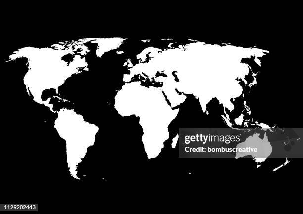 world map - third world stock illustrations