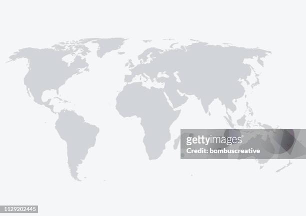 world map - gray color stock illustrations