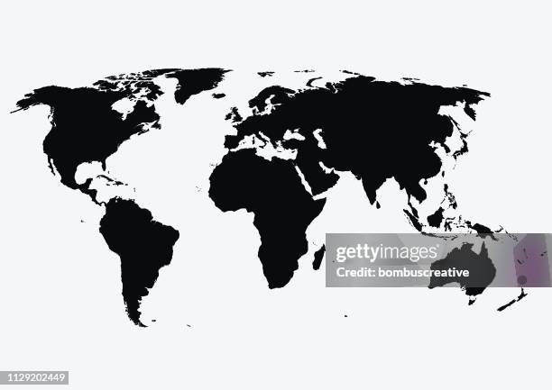 world map - third world stock illustrations