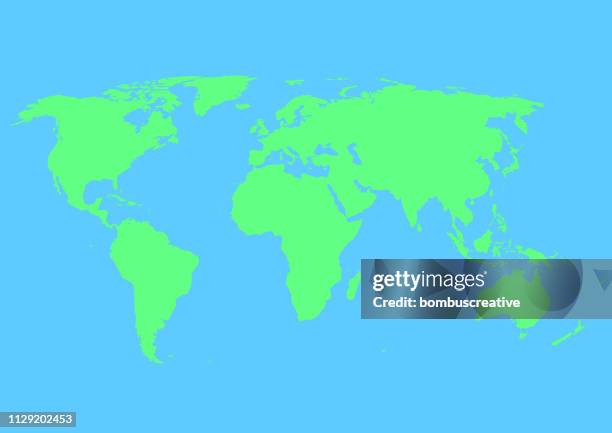 world map - third world stock illustrations