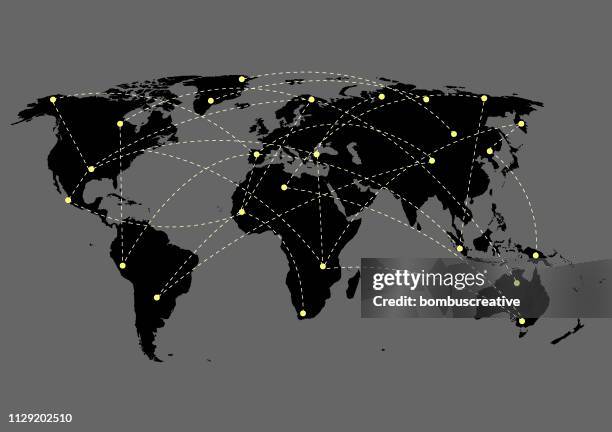 world map - third world stock illustrations