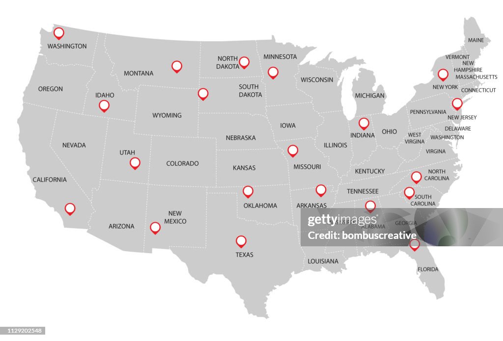 United States of America Map