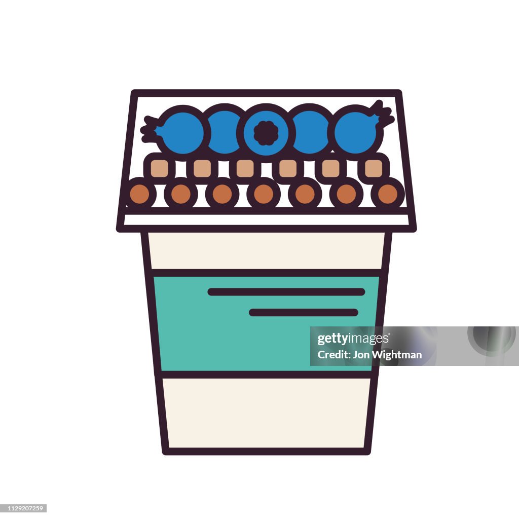 Parfait Cup - Thin Line Breakfast Icon
