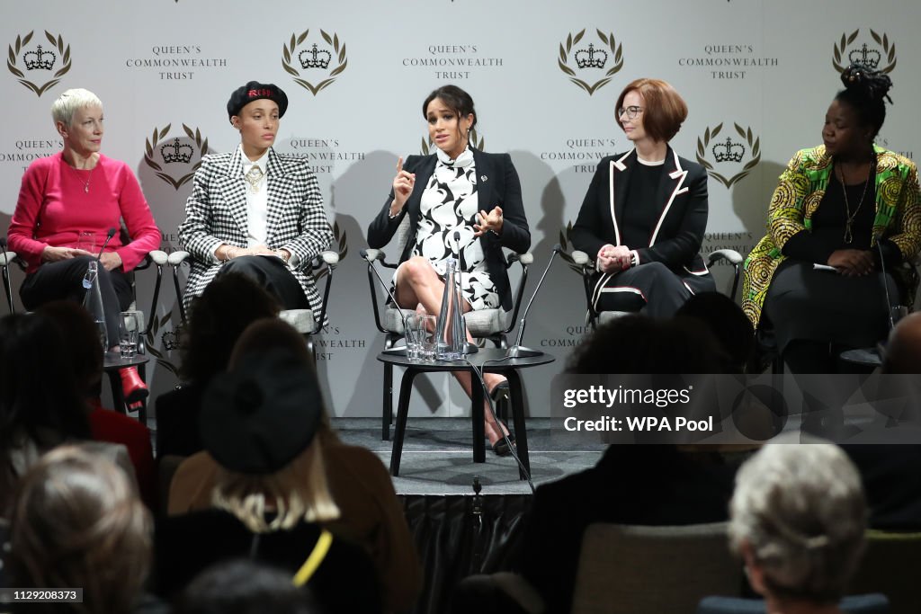 The Duchess Of Sussex Joins A International Women's Day Panel Discussion