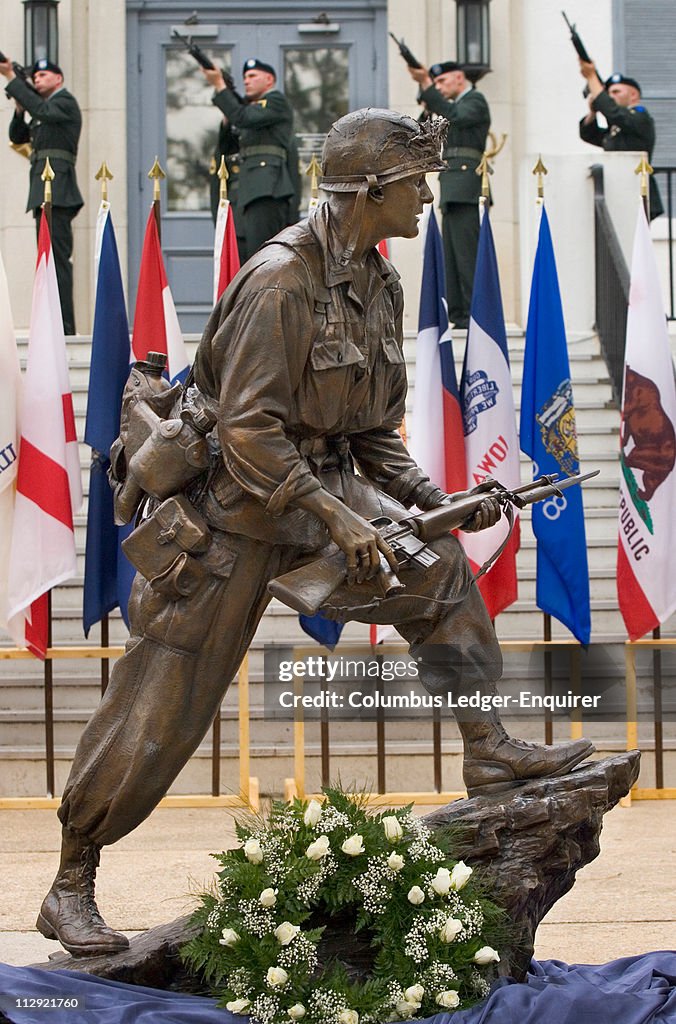 Rick Rescarlo A statue of Vietnam and Sept. 11 hero Rick Rescorla is unveiled in ...
