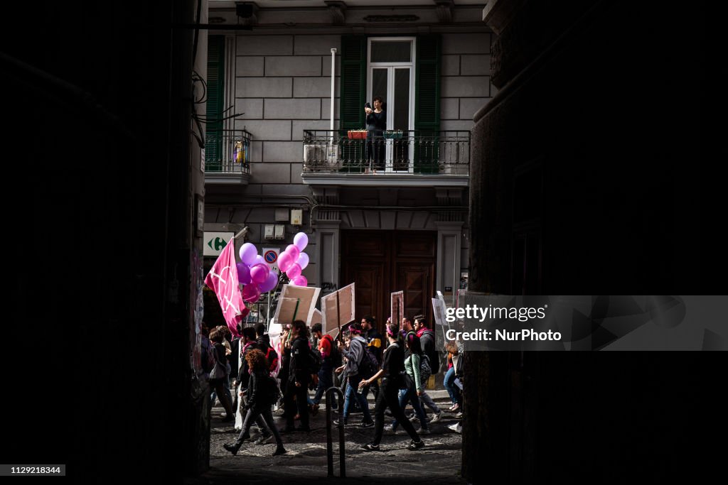 International Women's Day March In Naples