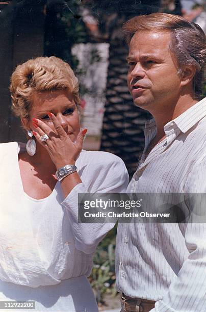 In this file photo from 1988, Tammy Faye Messner and former husband Jim Bakker are pictured together. Messner died after a long battle with cancer on...