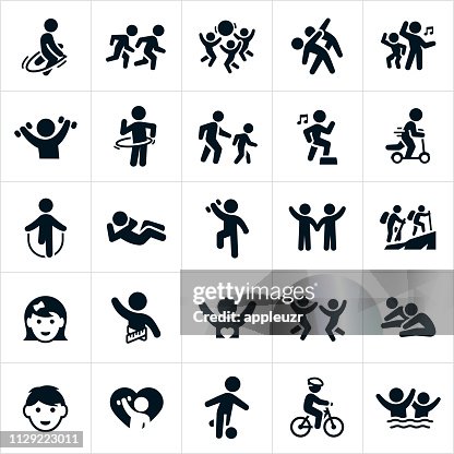 Kinder Fitness pictogrammen Kinder Fitness pictogrammen