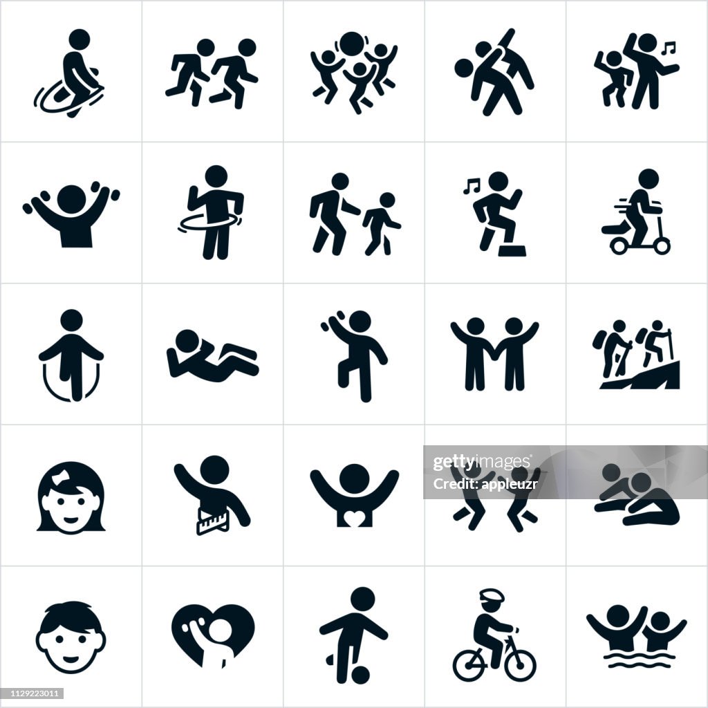 Children's Fitness Icons