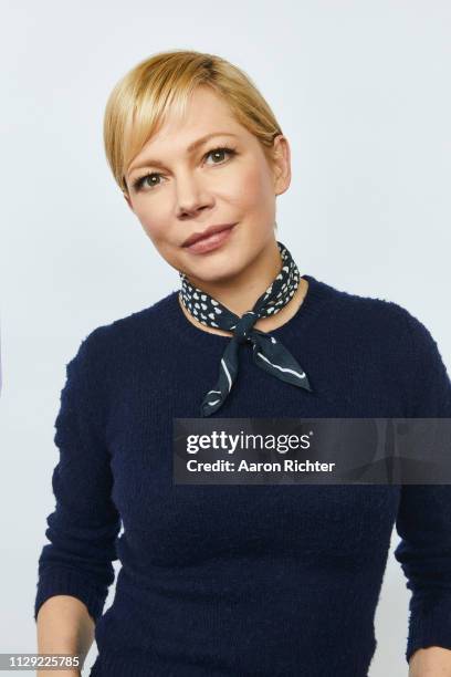 Michelle Williams from 'After The Wedding' poses for a portrait in the Pizza Hut Lounge in Park City, Utah on January 25, 2019 in Park City, Utah.