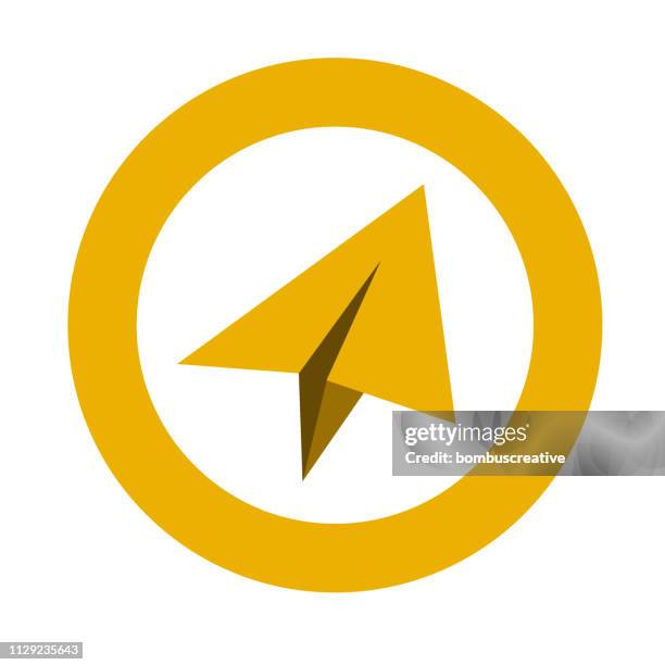 paper plane icon - postal service logos stock illustrations
