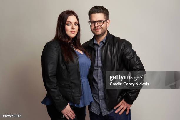 Katrina Weidman and Jack Osbourn of Travel Channel's 'Portals to Hell' pose for a portrait during the 2019 Winter TCA at The Langham Huntington,...
