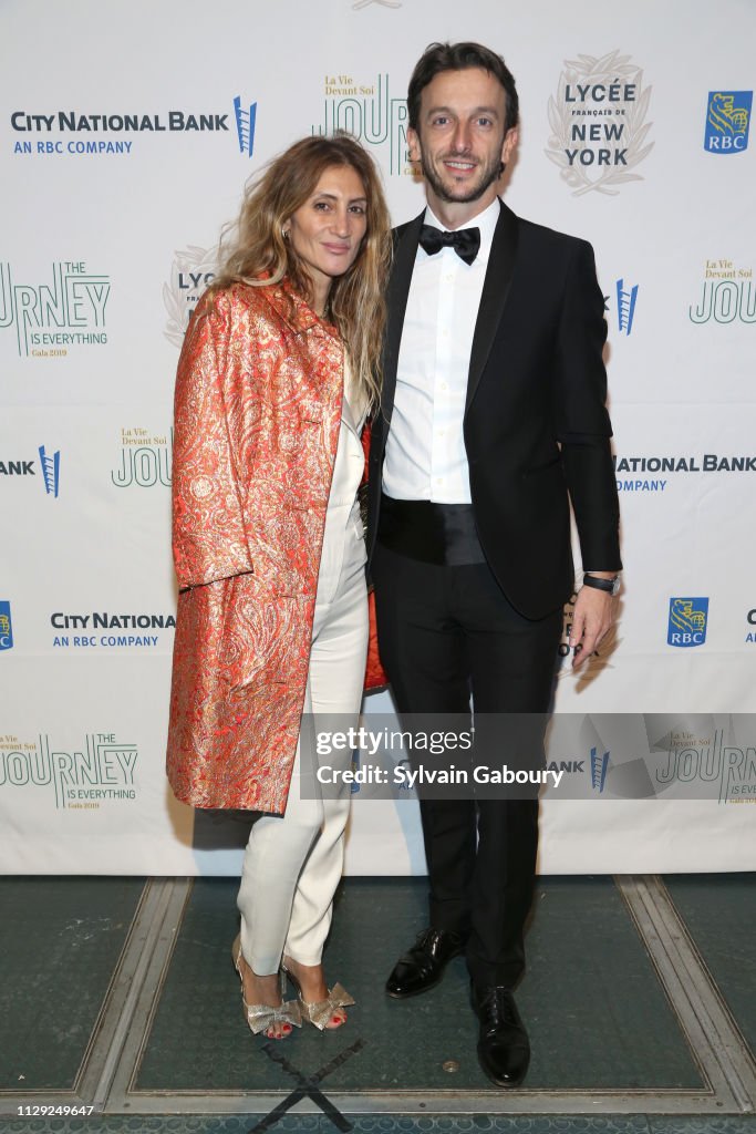 Laura Sebag Laura Sebag and David Sebag attend Lycée Français de New York Gala ...