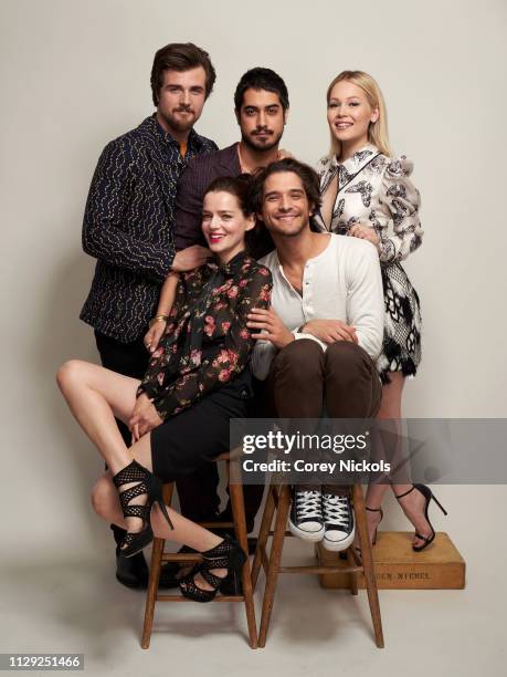 Beau Mirchoff, Avan Jogia, Kelli Berglund, and Katrina Weidman, and Tyler Posey of Travel Channel's 'Portals to Hell' pose for a portrait during the...