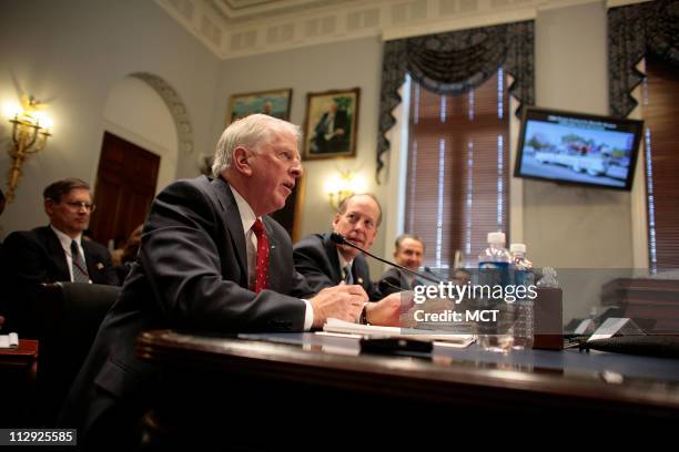 Reps. Mike Thompson , Greg Walden , John T. Doolittle, , and Wally Herger testify before the House Natural Resources Committee Tuesday, July 31, 2007...
