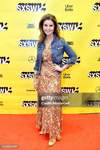 Maria Shriver attends Featured Session: Maria Shriver, Alexandra Socha and Farida Sohrabji with Ashley C. Ford during 2019 SXSW Conference and...